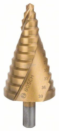 BOSCH 2608587431 HSS lépcsős fúró 6-39mm TiN/93,5mm 3 oldalú szár 1db 2608587431