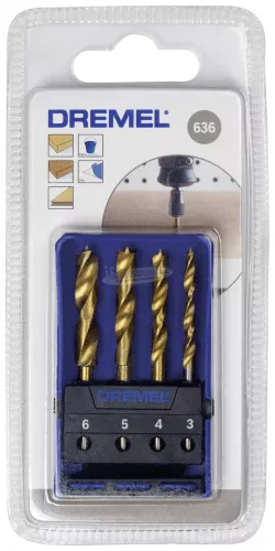 DREMEL 636 Fa fúrószárkészlet 4db, 26150636JA 26150636JA