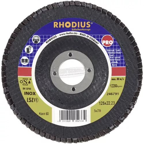RHODIUS Lamellás vágókorong LSZ F1 115X22,23 K60 205581