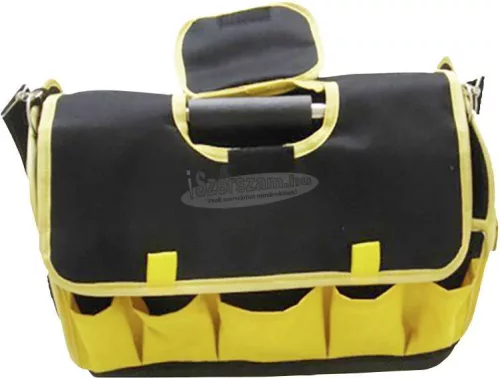 VISO Szerszámos táska, munkás szerszámtáska, vállra akasztható, 470x250x250mm TOOLBOX TOOLBOX
