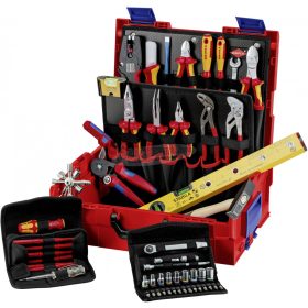   KNIPEX L-Boxx Electro szigetelt VDE 1000V Szerszámos hordtáska, tartalommal 63 részes 00 21 19 LB E