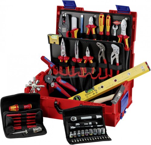 KNIPEX L-Boxx Electro szigetelt VDE 1000V Szerszámos hordtáska, tartalommal 63 részes 00 21 19 LB E