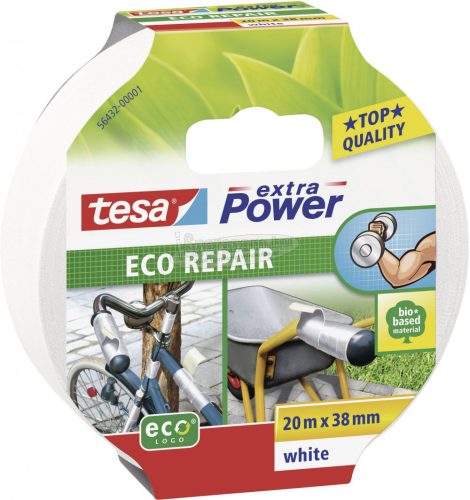 TESA Rögzítő és javító szalag 20mx38mm, fehér, extra Power ECO REPAIR 56432-01 56432-00001-00