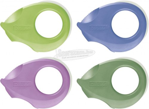 TESA tesafilm Mini adagoló ecoLogo, sötétzöld, világoszöld, lila, kék 1db 58248-00000-02