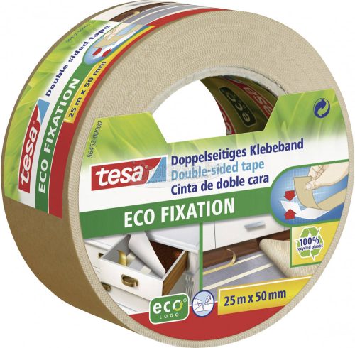 TESA Kétoldalas ragasztószalag, ECO FIXATION 25mx50mm, műanyag, 56452 TESA, 1 tekercs 56452-00000-11