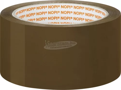 NOPI Csomagoló szalag, ragasztószalag 66mx50mm, barna színű 57953-00000-00