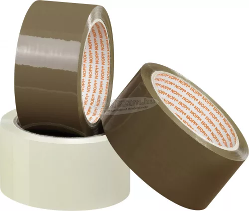 NOPI Csomagoló szalag, ragasztószalag 66mx50mm, barna színű 57953-00000-00