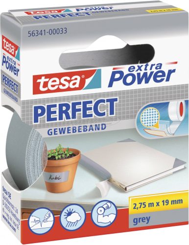 TESA Ragasztószalag, szövet, szürke 2,75m x 19mm, EXTRA POWER 56341-00033-03