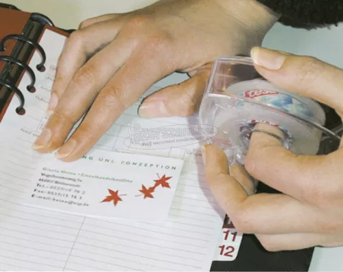 TESA Ragasztószalag, átlátszó 10m x 19mm, 2db + ragasztószalag tekercselő, TESAFILM 57859-00000-13