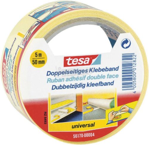 TESA Kétoldalú ragasztószalag, univerzális, 5mx50mm, TESA 56170-00004-11