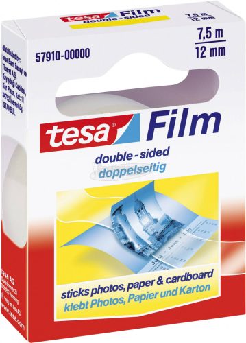TESA Kétoldalas ragasztószalag, 7,5m x 12mm Tesafilm 57910-00000-02
