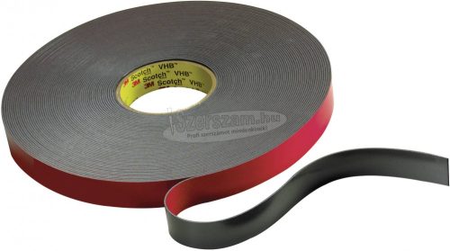3M Kétoldalas ragasztószalag Fekete 33m x 12,5mm VHB 5958FR 1db 59581233