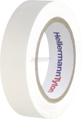 HELLERMANNTYTON PVC szigetelőszalag, 10mx15mm, fehér PVC HelaTape Flex 15, 1 tekercs 710-00105