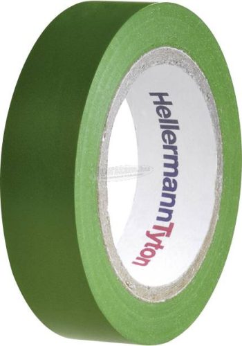 HELLERMANNTYTON PVC szigetelőszalag, 10mx15mm, zöld PVC HelaTape Flex 15, 1 tekercs 710-00103