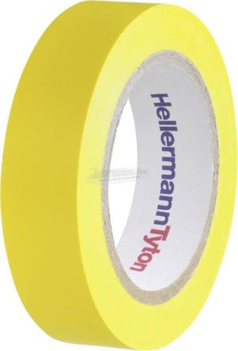 HELLERMANNTYTON PVC szigetelőszalag, 10mx15mm, sárga PVC HelaTape Flex 15, 1 tekercs 710-00102