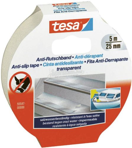 TESA Csúszásgátló szalag 5m x 25mm 1 tekercs 55587-00000-11