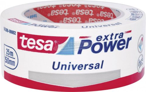 TESA Szövetbetétes ragasztószalag, univerzális, fehér, 25m x 50mm, extra Power 56388-00002-05