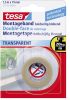 TESA kétoldalas szerelőszalag, átlátszó, 1,5m x 19mm 55743-00001-02