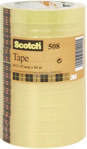 3M Átlátszó ragasztószalag 66m x 15mm 10 tekercs FT-5100-9664-5 Scotch 508 5081566