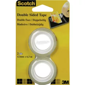   3M Kétoldalas ragasztószalag 6,3m x 12mm átlátszó 2 tekercs Scotch FT-5100-4927-1 136R2