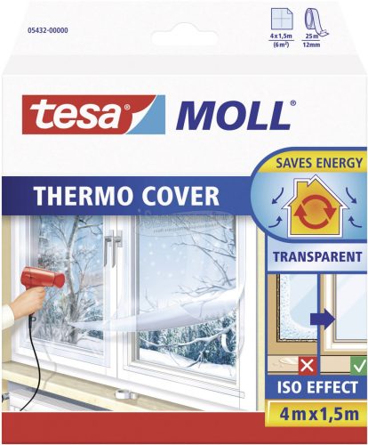 TESA Hőszigetelő fólia ablakra 4mx150 cm tesamoll Thermo Cover 05432-00000-01
