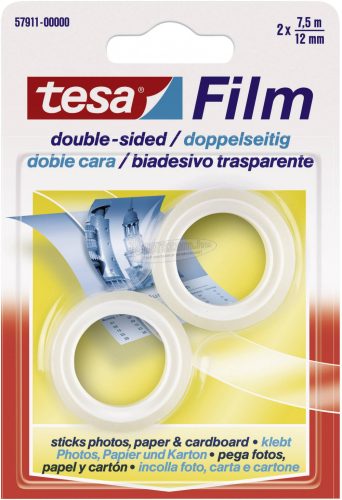 TESA Kétoldalas ragasztószalag 7,5mx12mm átlátszó Tesafilm 57911 57911-00000-01