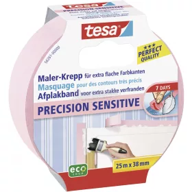   TESA maszkolószalag, fedő, festőszalag 25m x 38mm rózsaszín Maler-Krepp Precision Sensitive 56261-00000-03