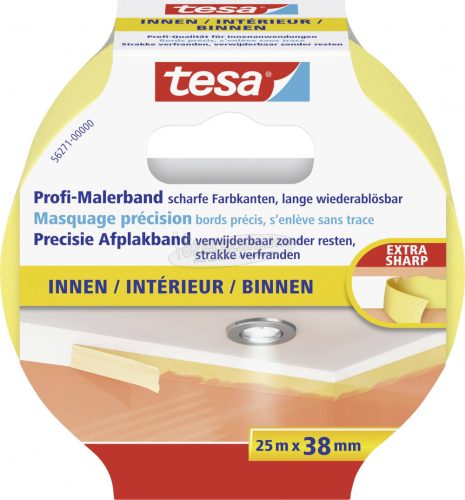 TESA maszkolószalag, fedő, festőszalag 25mx38mm sárga színű Maler-Krepp 56271 56271-00000-01