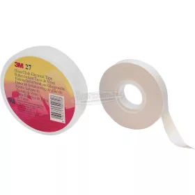   3M Üvegszálas szövet szalag 20m x 12mm, fehér, ütésálló 1 tekercs SCOTCH27U-12X20