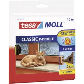   TESA P profilú ablak szigetelő gumi, barna, 10m x 9mm, tesamoll 1 tekercs 05395-00101-00
