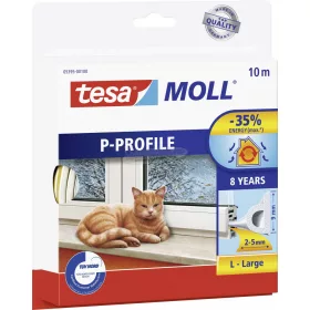   TESA P profilú ablak szigetelő gumi, fehér, 10m x 9mm, tesamoll 1 tekercs 05395-00100-00