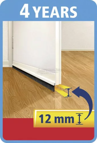 TESA Ajtóseprű 1m x 37mm, átlátszó, műanyag, Tesamoll Standard 05433-00102-00