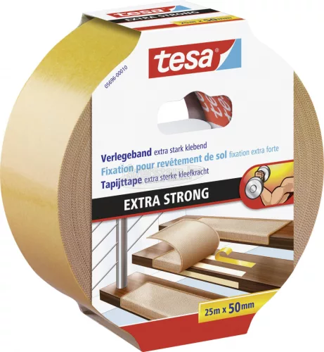 TESA Kétoldalú ragasztószalag 25m x 50mm, 1 tekercs narancs 05696-00010-11