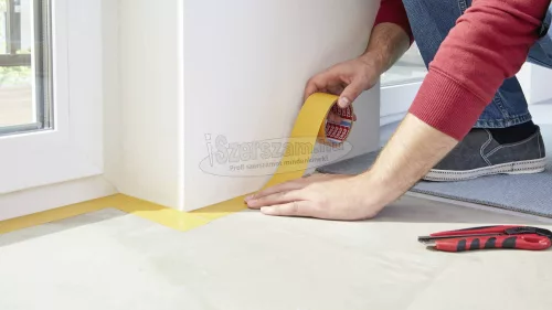 TESA Kétoldalú ragasztószalag 25m x 50mm, 1 tekercs narancs 05696-00010-11