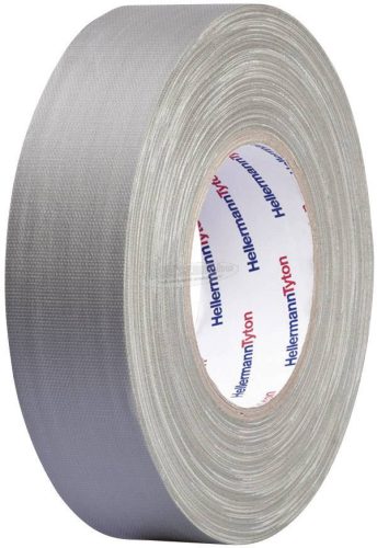 HELLERMANNTYTON Téphető szövetbetétes ragasztószalag, gaffer tape 10mx19mm, szürke színű HelaTape 712-00206