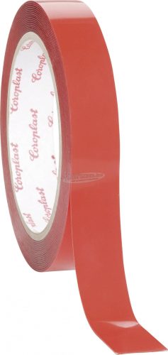 COROPLAST Kétoldalas ragasztószalag puha habosított szivaccsal 1,5m x 19mm, fehér 1 tekercs 4240 P DIY-Sets