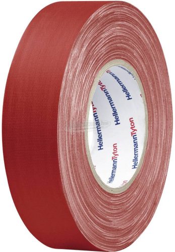 HELLERMANNTYTON Téphető szövetbetétes ragasztószalag, gaffer tape 50mx50mm, piros színű HelaTape 712-00901