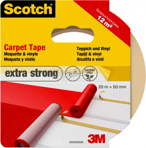 3M Szőnyeg ragasztószalag Fehér 20m x 50mm Scotch 1db 42022050