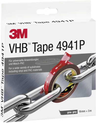 3M Nagyteljesítményű ragasztó rendszer 3m x 19mm, szürke VHB 4941P 1 tekercs 4941193
