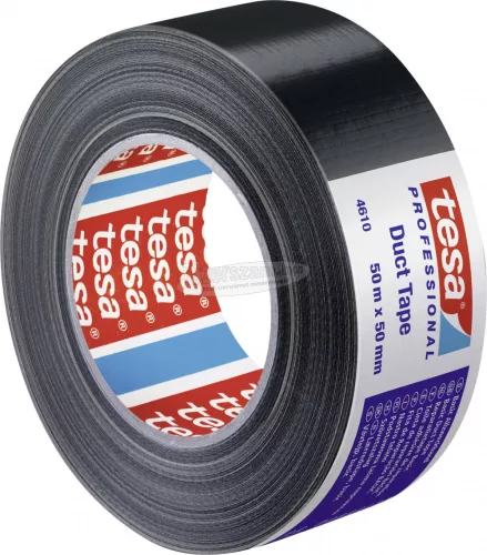 TESA Szövet ragasztószalag 50m x 50mm, fekete, Professional 04610-00004-00
