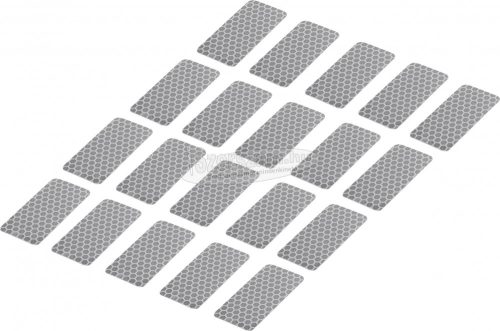 TOOLCRAFT RTS25/50-SV 1563940 Ragasztócsík RTS Ezüst 50mmx25mm 20db 1563940