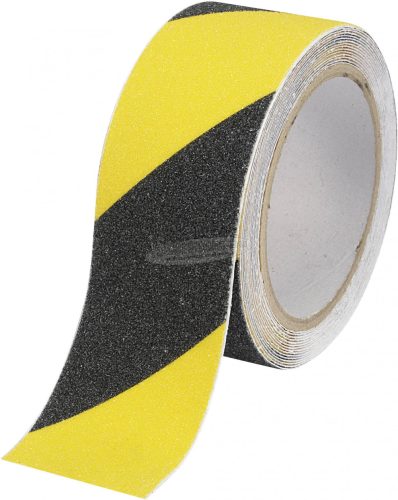 TOOLCRAFT Csúszásgátló szalag, fekete, sárga, 9mx50mm, 1 tekercs, Conrad Components Sugo 1563974