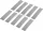 TOOLCRAFT RTS25/100-SV 1564163 Ragasztócsík RTS Ezüst 100mmx25mm 10db 1564163