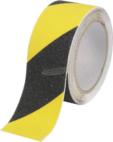 TOOLCRAFT Csúszásgátló szalag, fekete-sárga, 5mx50mm, 1 tekercs, Conrad Components Sugo 1564113
