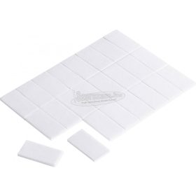   TRU COMPONENTS Kétoldalas ragasztólap Fehér 25mmx13mm 24db 1564000