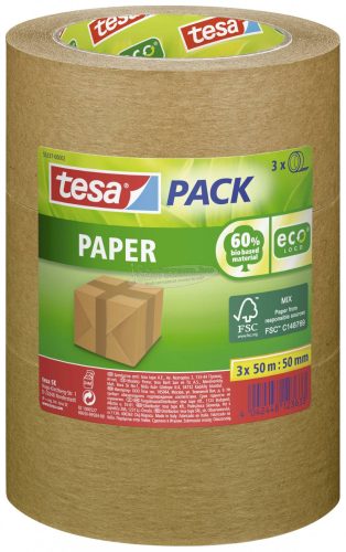 TESA Papír ragasztószalag Tesapack Paper Ecologo 50mx50mm 55337-00002-01