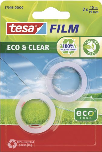 TESA Cellux átlátszó TesafilmEco&Clear 10m x 19mm, 2 tekercs 57049-00000-13