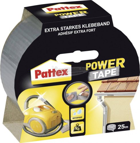 PATTEX Ragasztószalag 25m x 50mm, ezüst, Power Tape PT2DS
