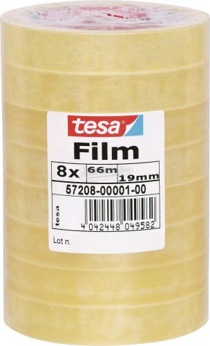 TESA tesafilm Standard Átlátszó 66m x 19mm 8db 57208-00001-01