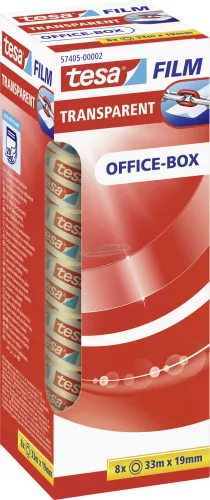 TESA OFFICE-BOX tesafilm Átlátszó 33m x 19mm 8db 57405-00002-01